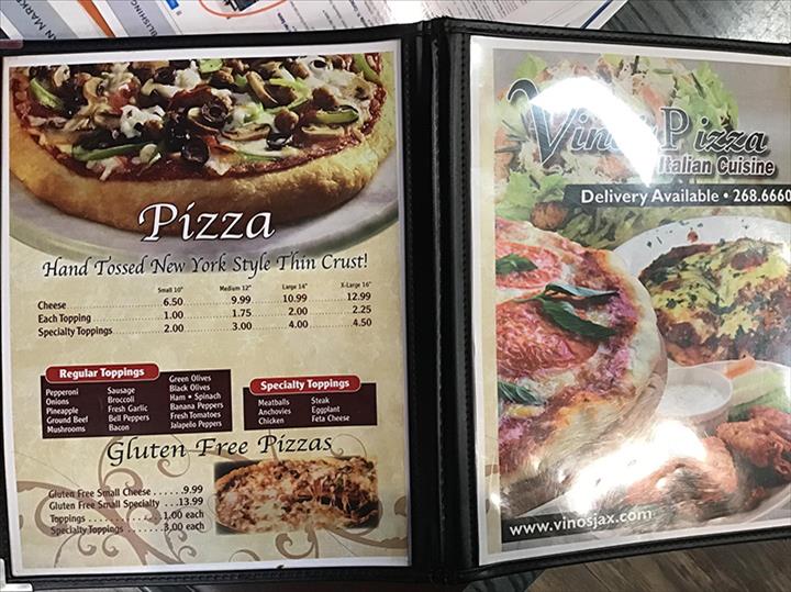 Vino's Pizza and Italian Cuisine Jacksonville, FL